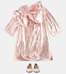 Атласное платье с бантом Caroline Bosmans, Blush - фото 2