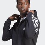 куртка Essentials с капюшоном и 3 полосками ADIDAS, цвет schwarz - фото 4