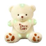 Плюшевая игрушка мишка с эффектом свечения в темноте Barbne, бежевый - фото 2