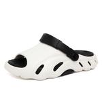 NMR Пляжные шлепанцы Men's Black Orange/White/Khaki Brown - фото 9