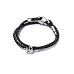 Pandora Браслет Moments Brown Braided Double Leather - фото 6