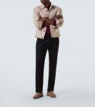 Брюки-чинос из фланели из натуральной шерсти Virgin Wool Rubinacci, черный - фото 2