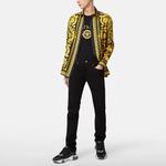 Футболка черная с вышитым логотипом Medusa VERSACE - фото 4