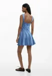 Платье скейтера из денима с эффектом Desigual, Blue - фото 3