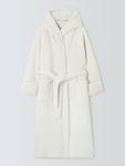 Роскошный халат с капюшоном Borg John Lewis, Ivory - фото 5
