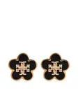 Серьги с логотипом Tory Burch, черный - фото