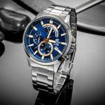 Мужские часы EDIFICE Blue EFV-530D-2A CASIO - фото 2