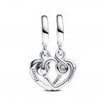 Шарм Pandora Forever & Always Splittable Dangle Charm, стерлинговое серебро - фото 6