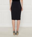 Юбка женская Elisabetta Franchi облегающего кроя с разрезами на молнии, черный - фото 4