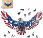 Деревянный пазл Американский орел А3 Moments - фото 5