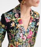 Платье миди из хлопка с принтом Etro, черный - фото 4