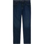 Слим фит хлопковые джинсовые брюки GUCCI, синий - фото