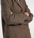 Блейзер Kimiko из шелка и шерсти The Row, Flax Brown - фото 5