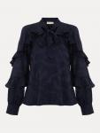 Блузка Liberty с рюшами Phase Eight, Navy - фото 5
