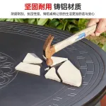 Комплект садовой мебели: 2 стула с квадратной решеткой + подушки, стол круглый, 66 см - фото 5