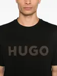 Футболка с логотипом HUGO, черный - фото 4