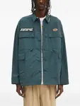 Куртка-рубашка с карманами карго AAPE BY *A BATHING APE, зеленый - фото