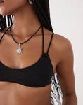 Бюстгальтер-бикини Weekday с несколькими бретельками черного цвета - фото 2