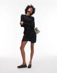 Мини-юбка-саронг Topshop черного цвета - фото 3