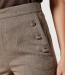 Брюки Marella flare fit, серый - фото 4