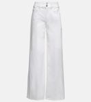 Широкие брюки с высокой талией Frame, Blanc - фото