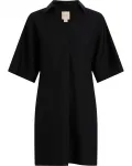 Платье-рубашка со льном Calvin Klein, черный - фото 5
