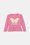Детская хлопковая водолазка Guess, розовый - фото