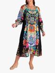 Платье-рубашка Eden Boho с цветочным принтом chesca, Black/Multi - фото 5