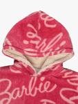 Детское байковое одеяло с капюшоном Barbie Brand Threads, Pink - фото 2