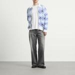 Space dye monogram zip up Casablanca, синий - фото 4