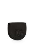 Dolce & Gabbana кошелек для монет с тисненым логотипом, черный - фото 3