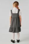 Школьный сарафан с бантом и понте Clarks, серый - фото 4