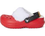 Сабо Crocs Kids Classic Holiday Lined Clogs, цвет Varsity Red/Multi - фото 4