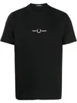 Футболка с вышитым логотипом Fred Perry, черный - фото