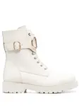 Ботинки на шнуровке Twinset, белый - фото