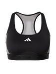 Спортивный бюстгальтер-бралетт ADIDAS PERFORMANCE Powerreact Training Medium-support Hyperglam, черный - фото
