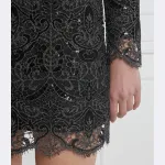 Платье из блестящего кружева Marciano Guess, черный - фото 4