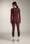Топ OYSHO LONG SLEEVE RIB, Dark Red - фото 3