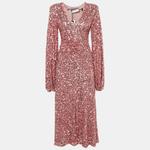 Платье Rotate Birger Christensen Rapture Rose Sequin Mesh Sirin - фото