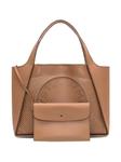 Сумка-шоппер с перфорированным логотипом Stella McCartney, коричневый - фото 4