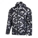 Куртка Nike Camouflage Pattern Loose Zipper Long Sleeves Jacket Black, черный - фото