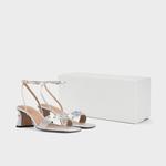 Свадебные босоножки-слайды женские Charles&Keith - фото 8