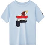 Футболка FILA KIDS, небесно-голубая - фото 2