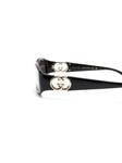 Gucci Eyewear солнцезащитные очки с логотипом Interlocking G, черный - фото 3