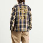 Клетчатая рубашка Human Made, темно-синий - фото 3