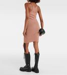 Хлопковое мини-платье Rick Owens, розовый - фото 3