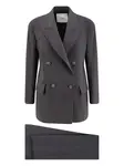 Костюм Rocchetta с двубортным пиджаком Hevo, серый - фото