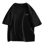 Футболка унисекс MINISO, хаки "Грезы волны" логотип на груди - фото