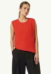 Блуза MIT RUNDHALS AUSSCHNITT comma, светло-красный - фото 5