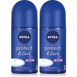 Шариковый дезодорант Protect & Care, 50 мл, 2 шт., Nivea - фото